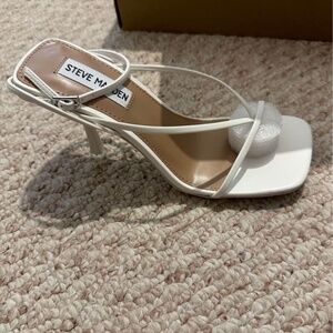 Steve Madden Annie white heel